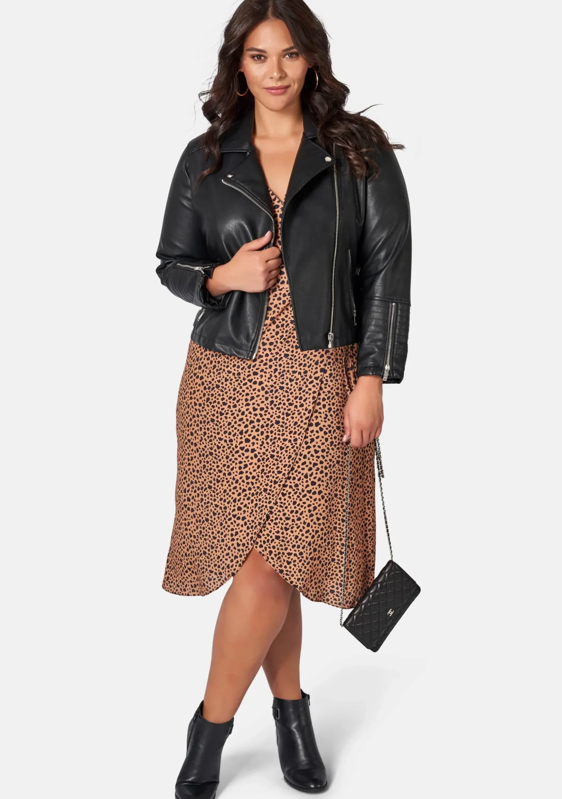 Eva Printed Wrap Dress