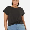 Fearless Crop Twist Tee