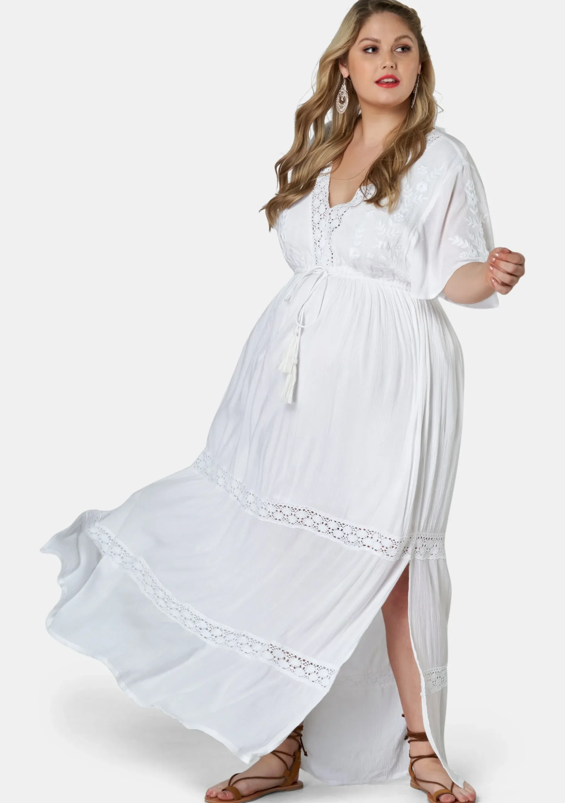Floating Clouds Maxi Dress