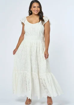 Florence Embroidered Lace Maxi Dress