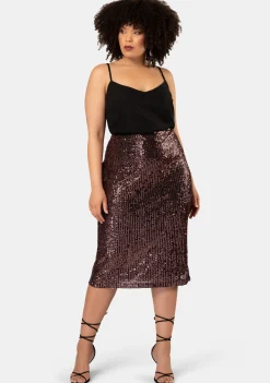Foolish Sequin Midi Skirt