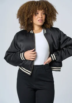 Force Of Nature Satin Bomber