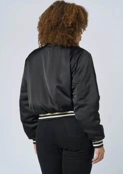 Force Of Nature Satin Bomber