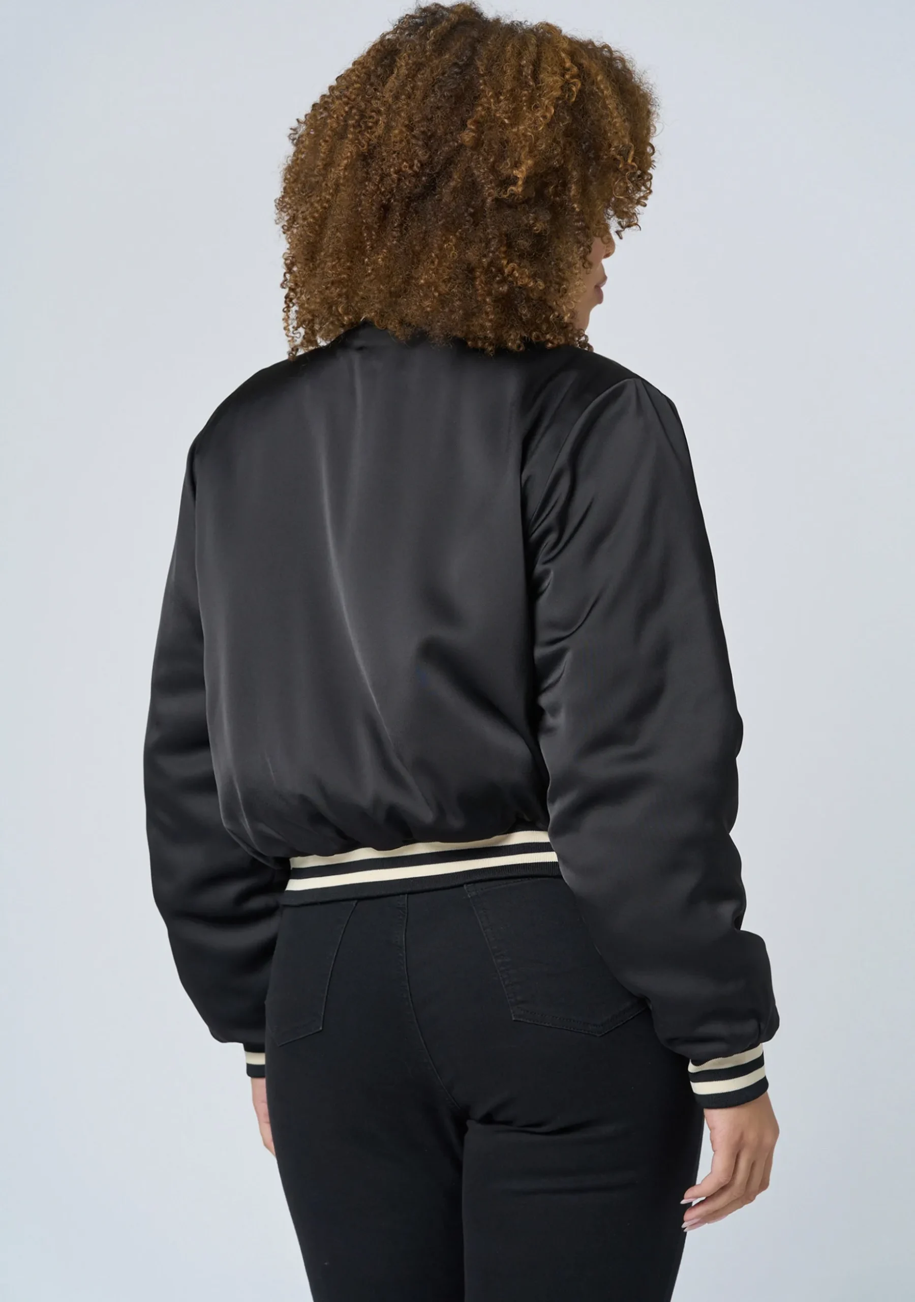 Force Of Nature Satin Bomber
