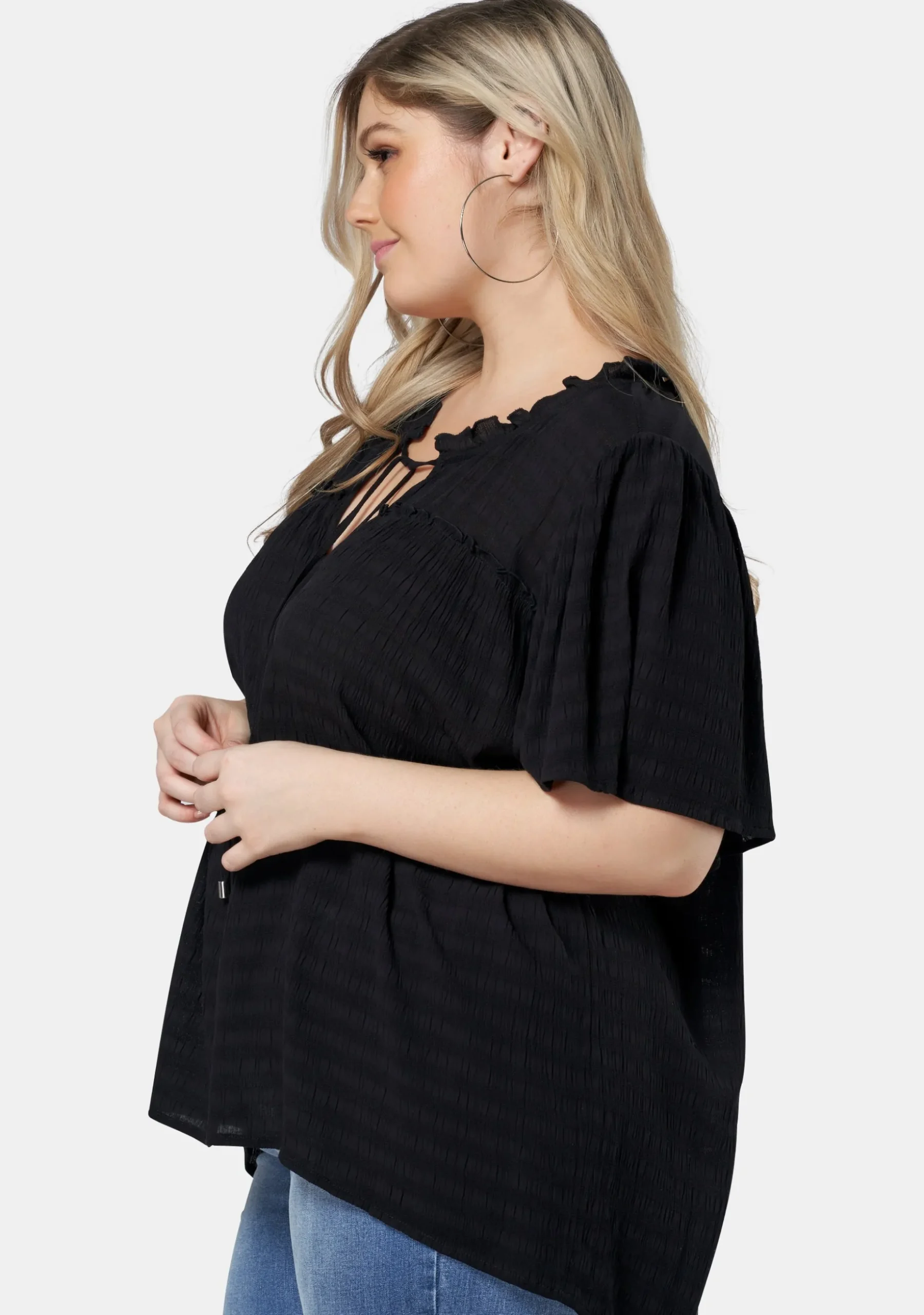 Frances Flutter Sleeve Top