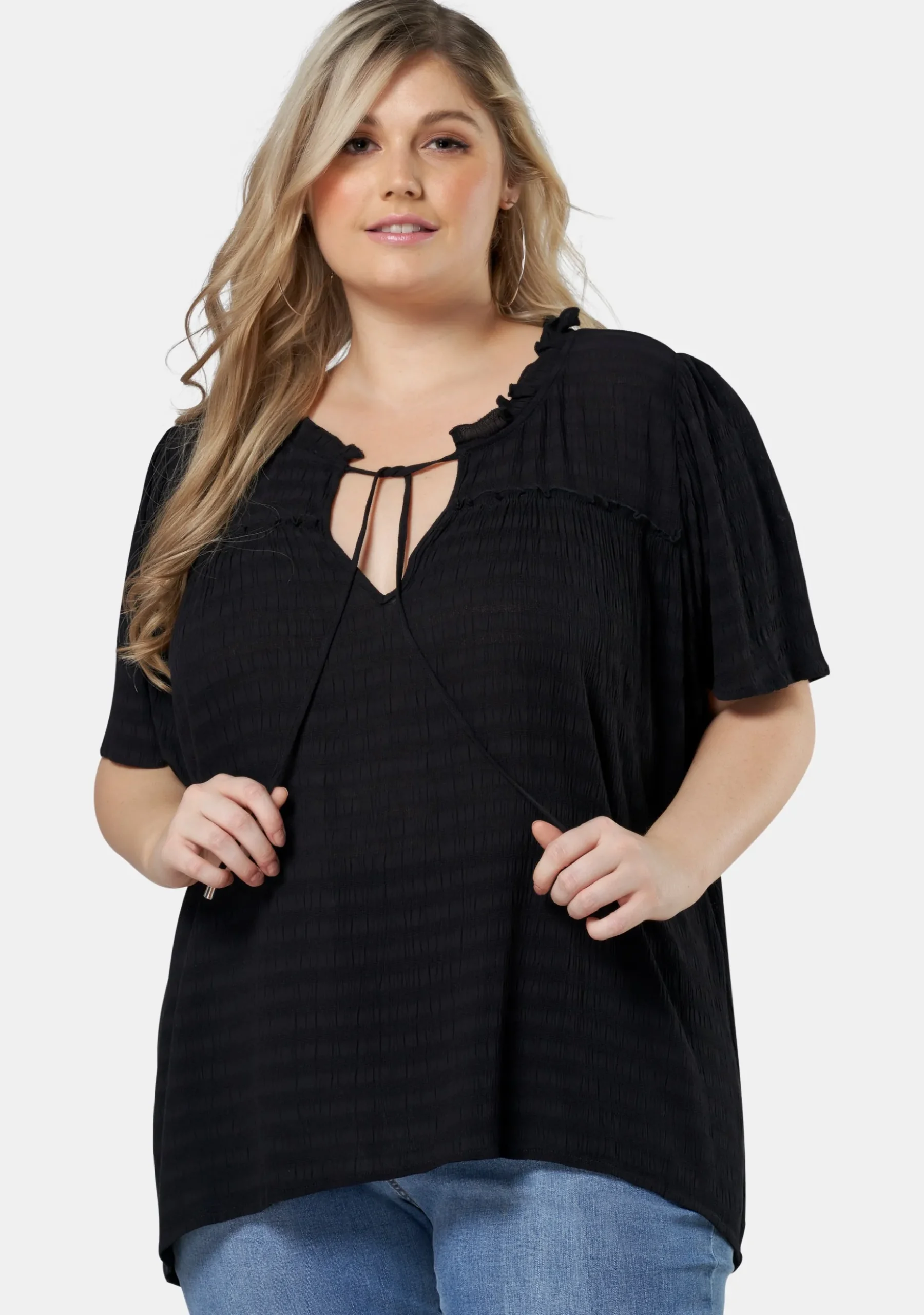 Frances Flutter Sleeve Top
