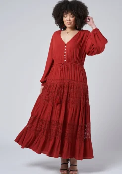 Free Lace Maxi Dress