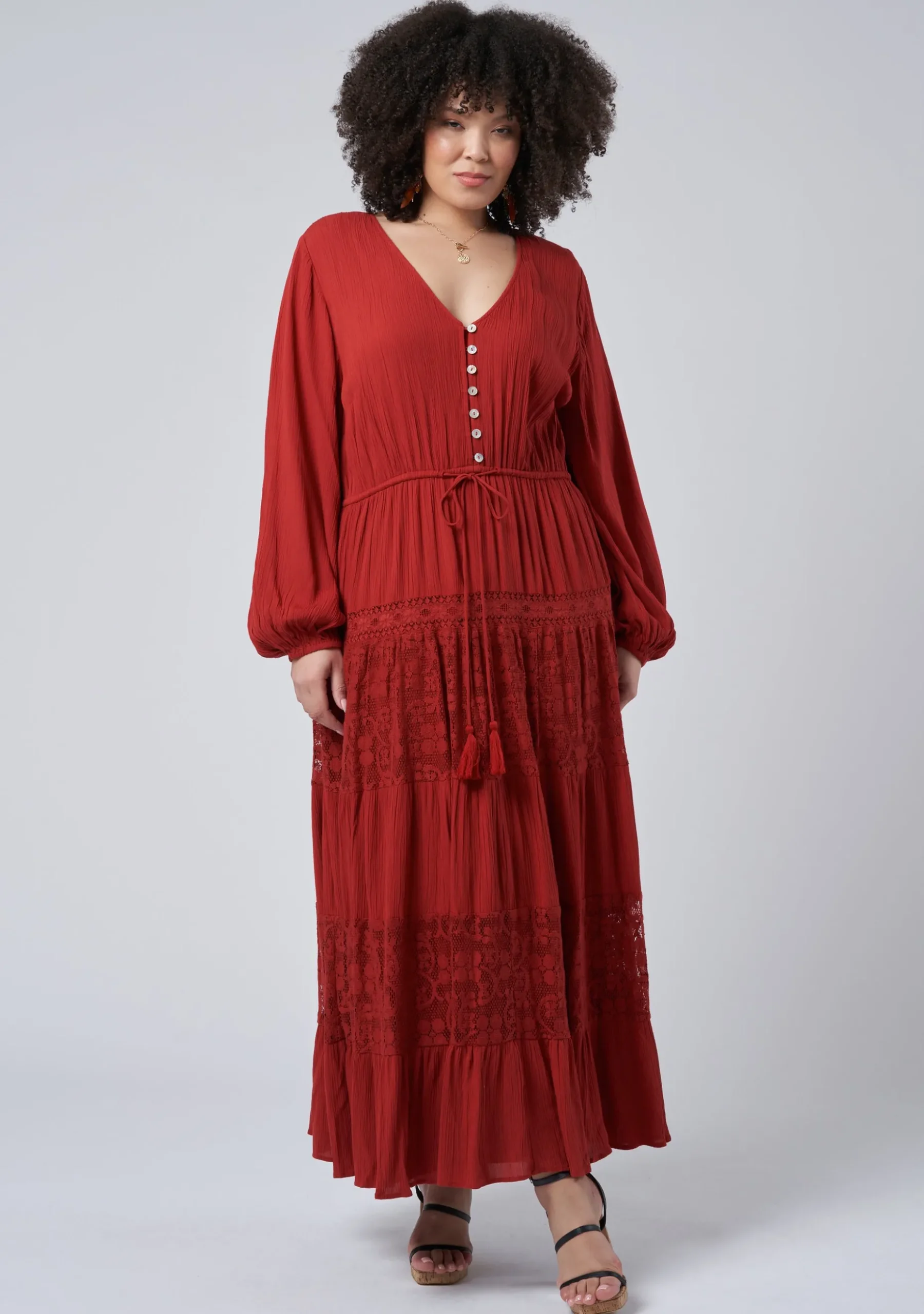 Free Lace Maxi Dress