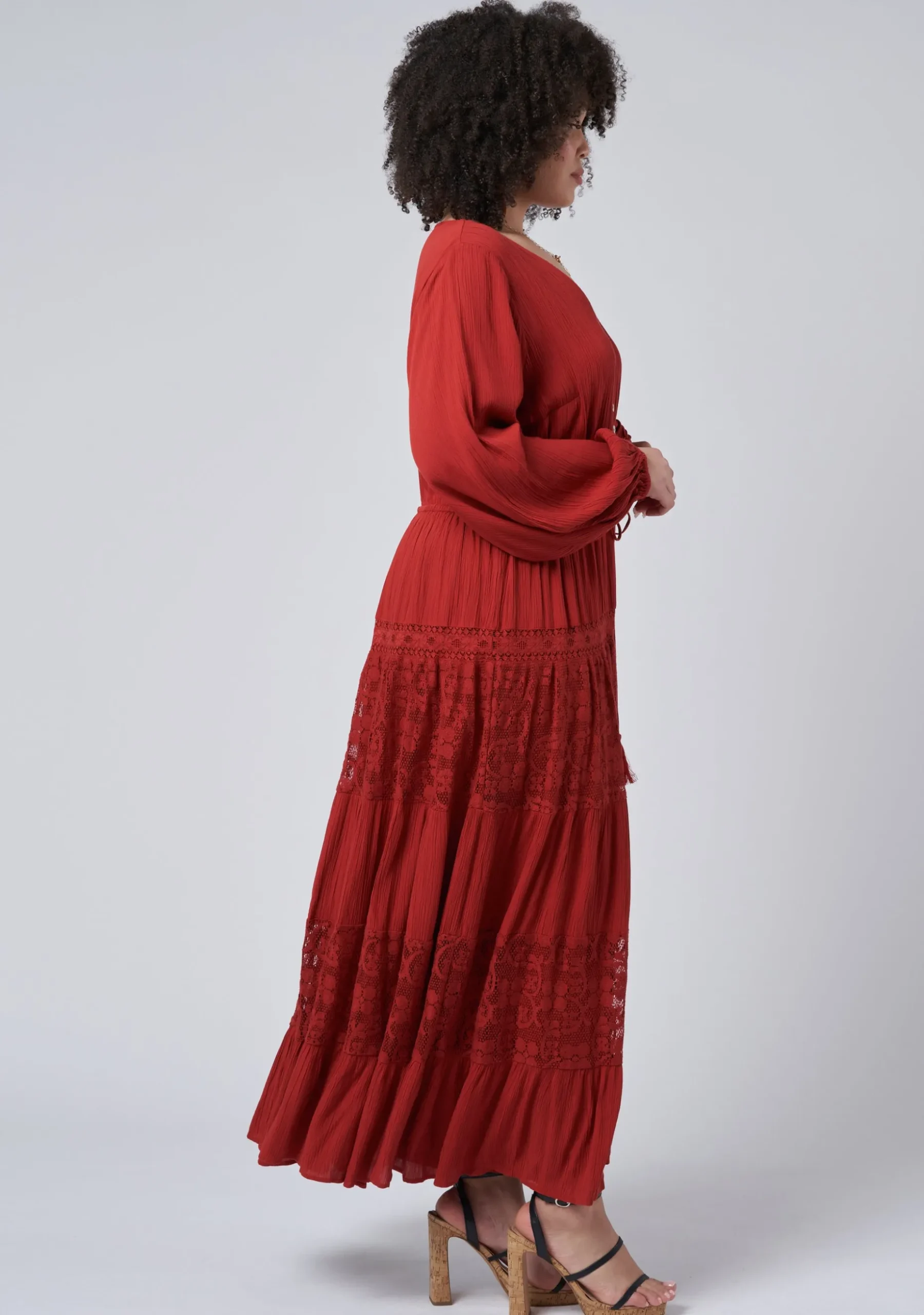 Free Lace Maxi Dress