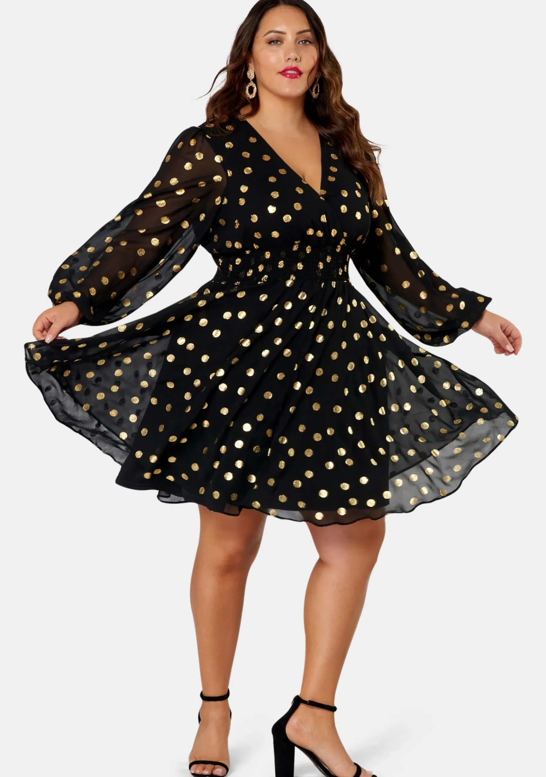 G Spot Print Midi Dress