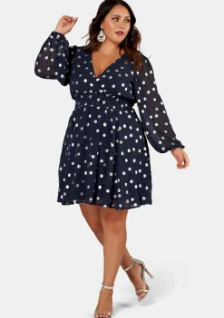 G Spot Print Midi Dress