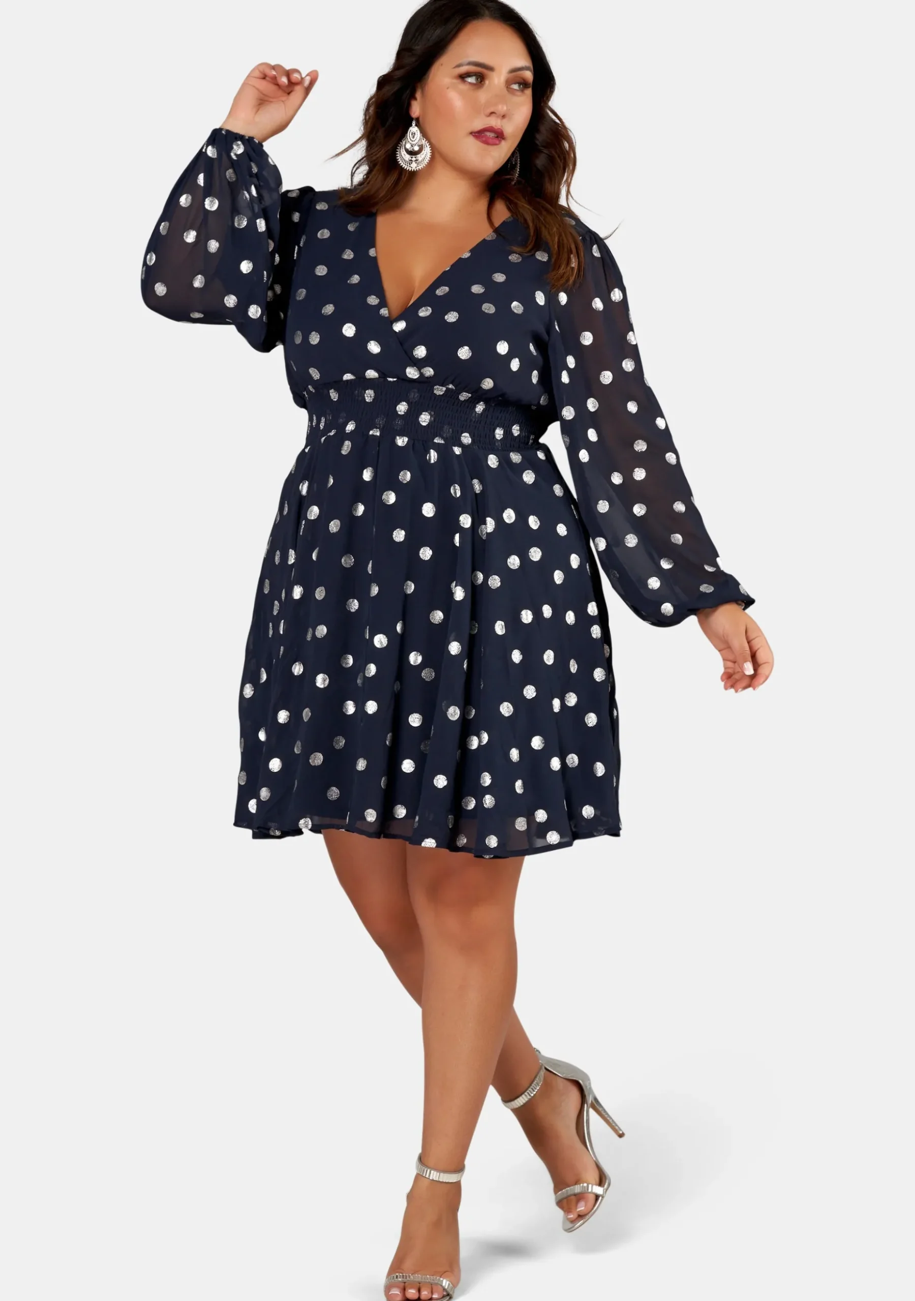 G Spot Print Midi Dress
