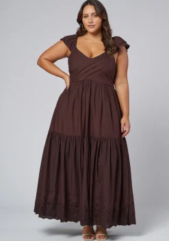 Georgie Broderie Maxi Dress