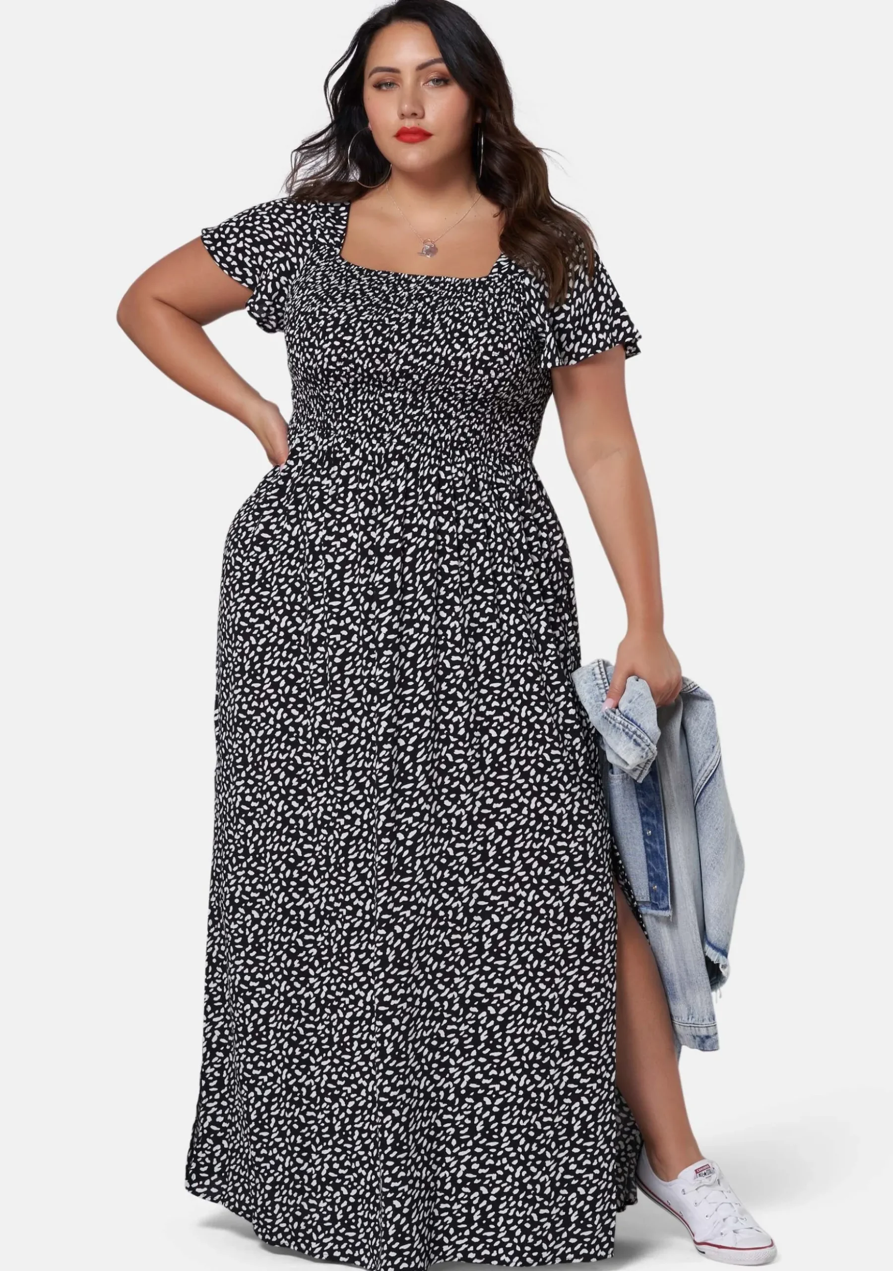Getting Down Print Maxi Dress