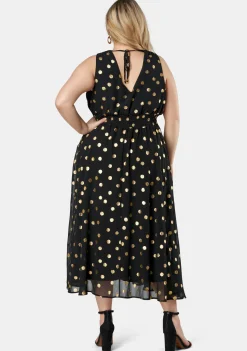 Gift Of Gold Spot Maxi Dress
