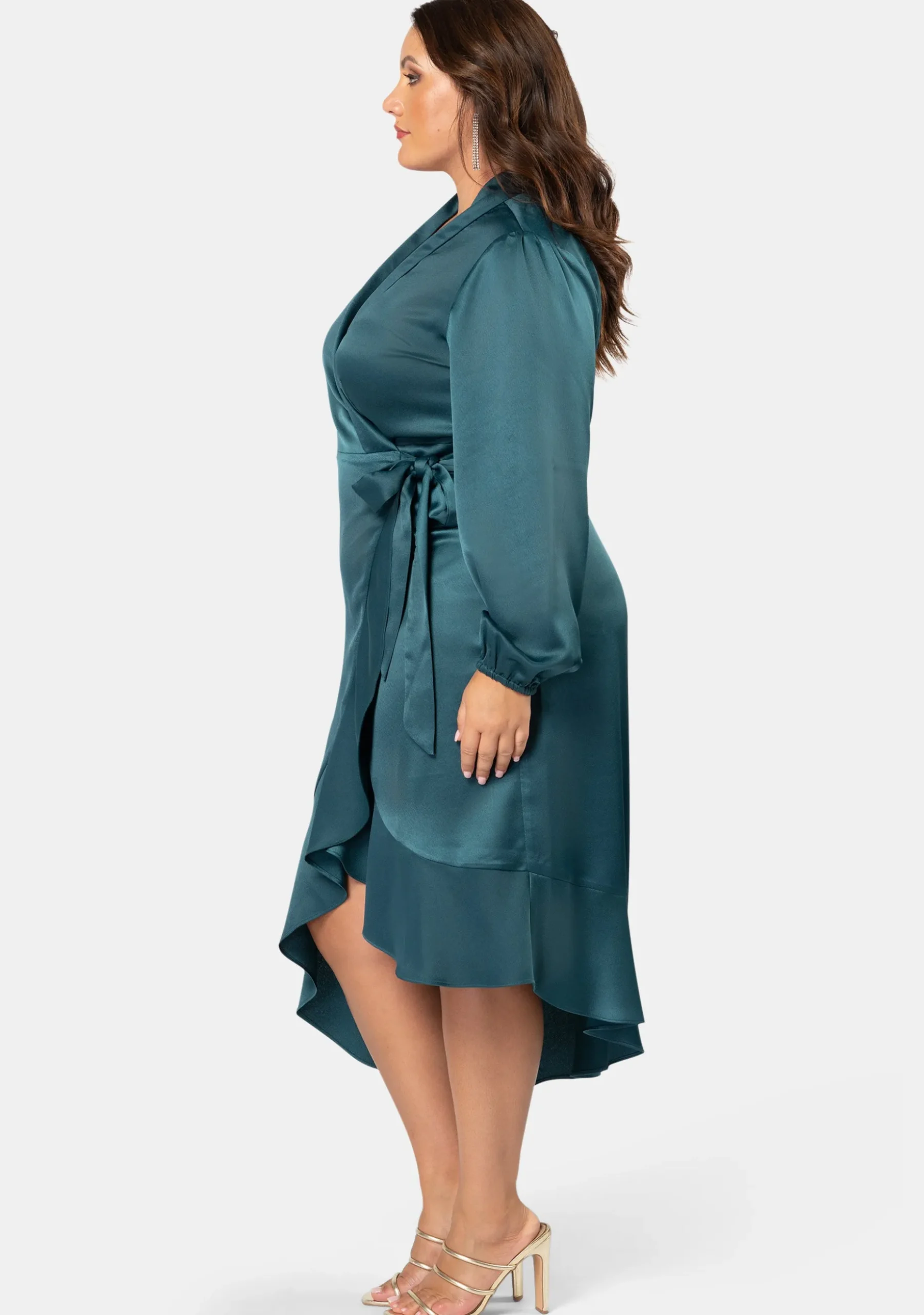 Girl Crush Satin Wrap Dress