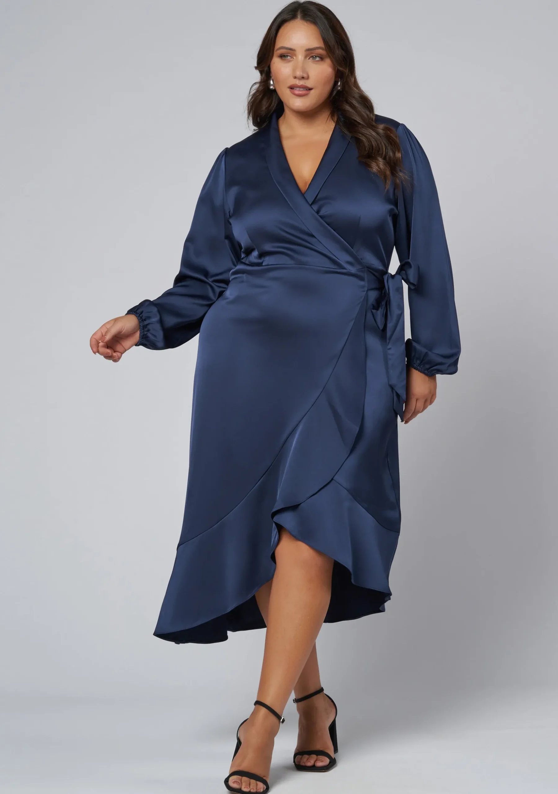 Girl Crush Satin Wrap Dress