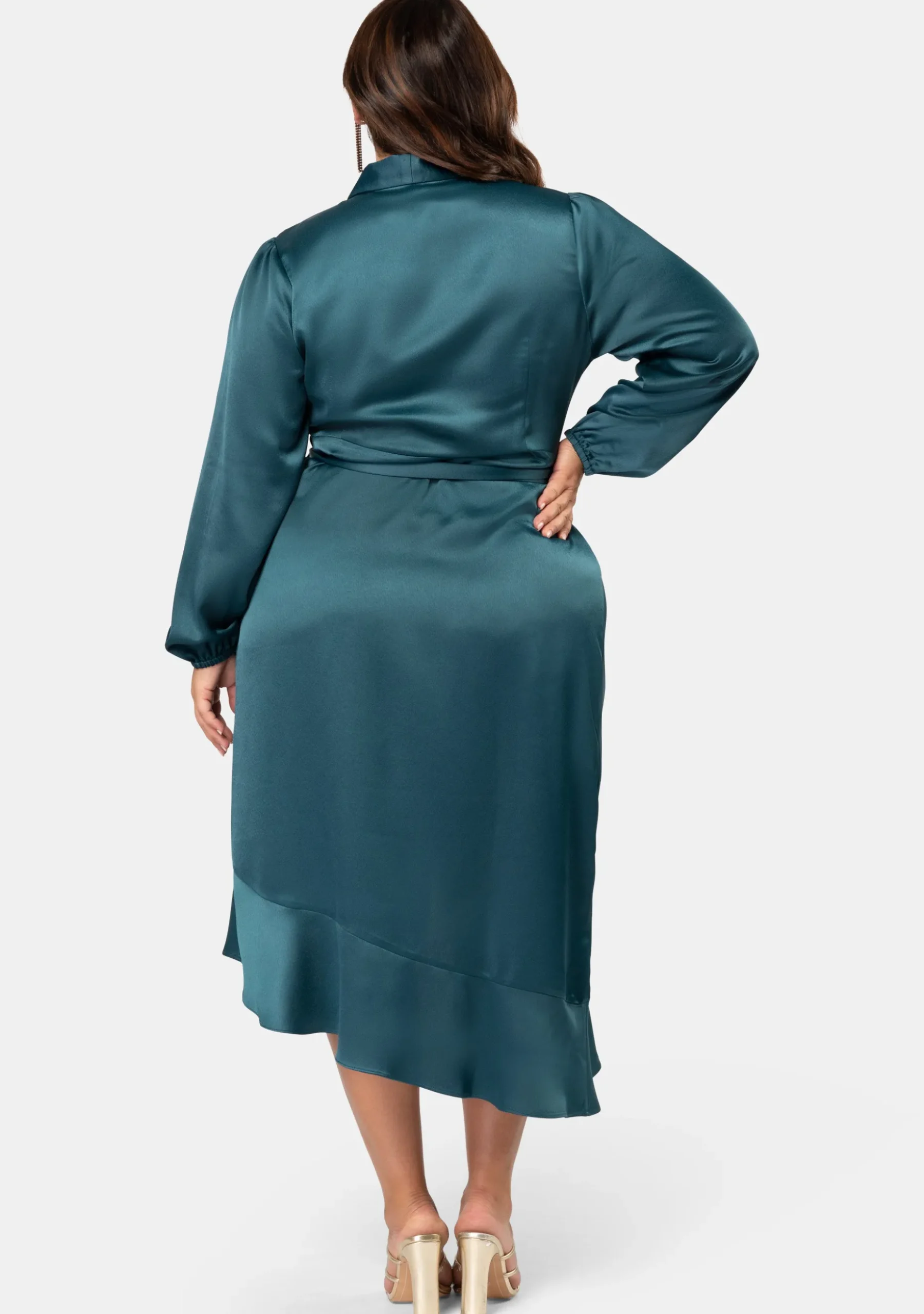 Girl Crush Satin Wrap Dress