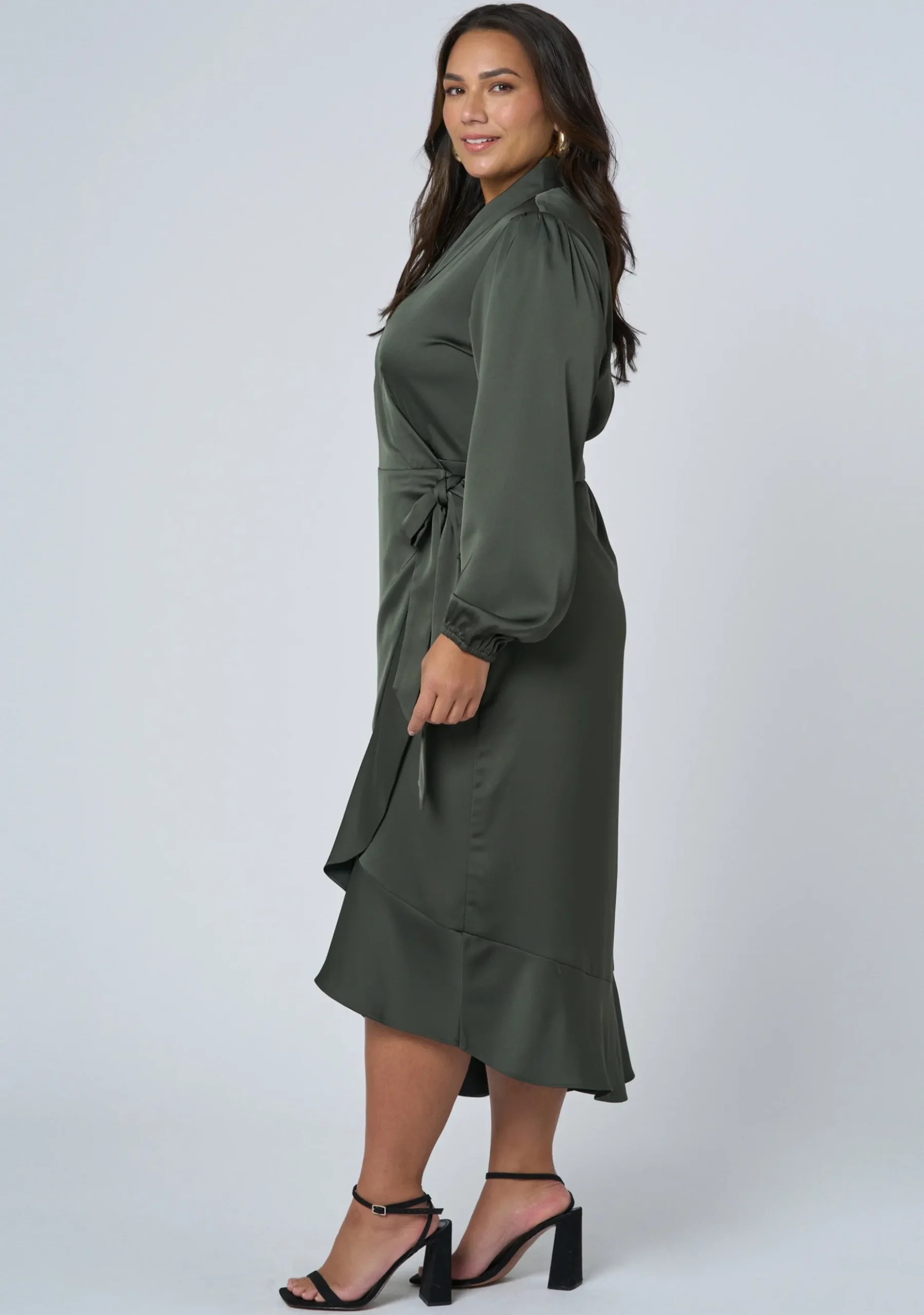 Girl Crush Satin Wrap Dress