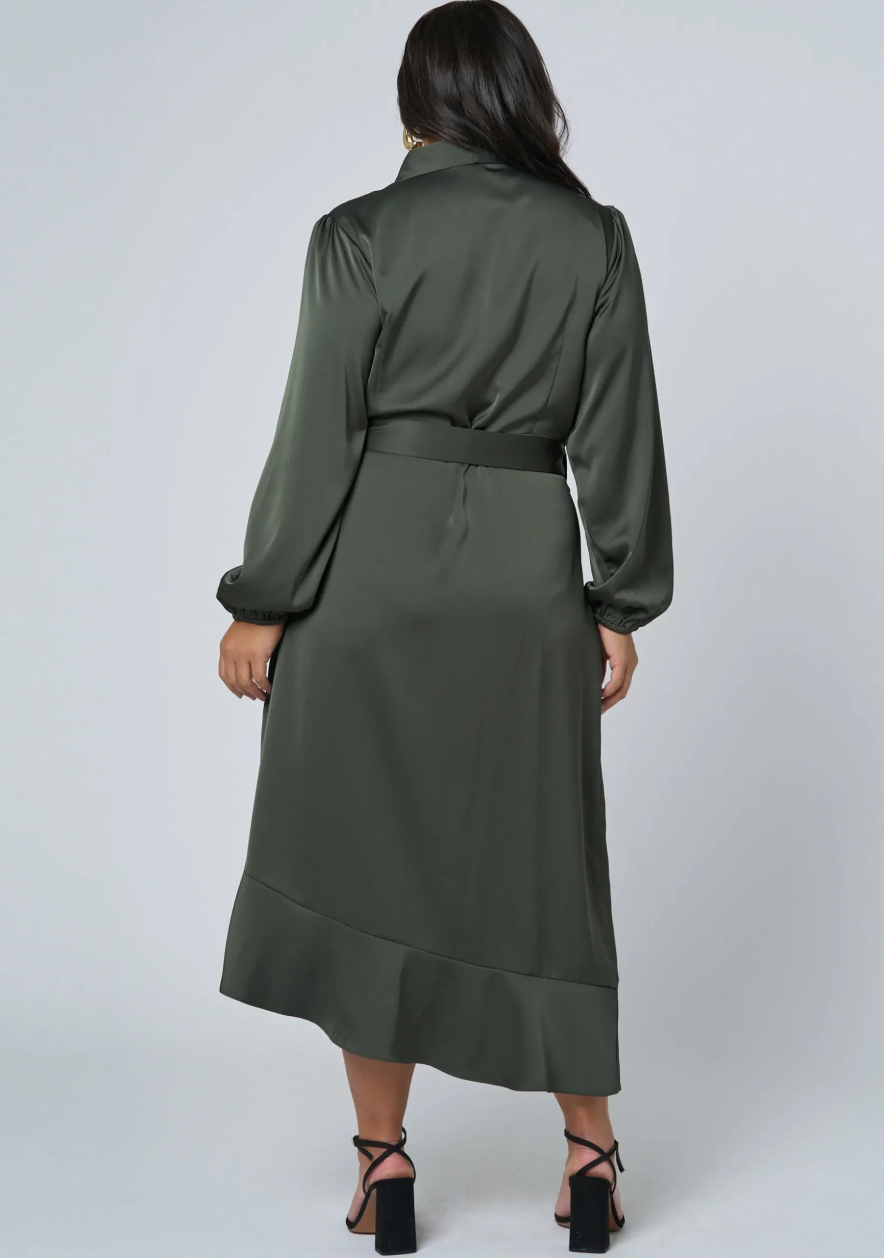 Girl Crush Satin Wrap Dress