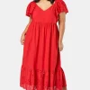 Girlz Broderie Maxi Dress