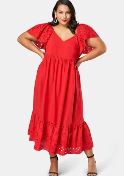 Girlz Broderie Maxi Dress