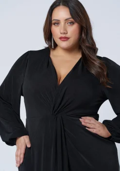 Goddess Twist Front Dress