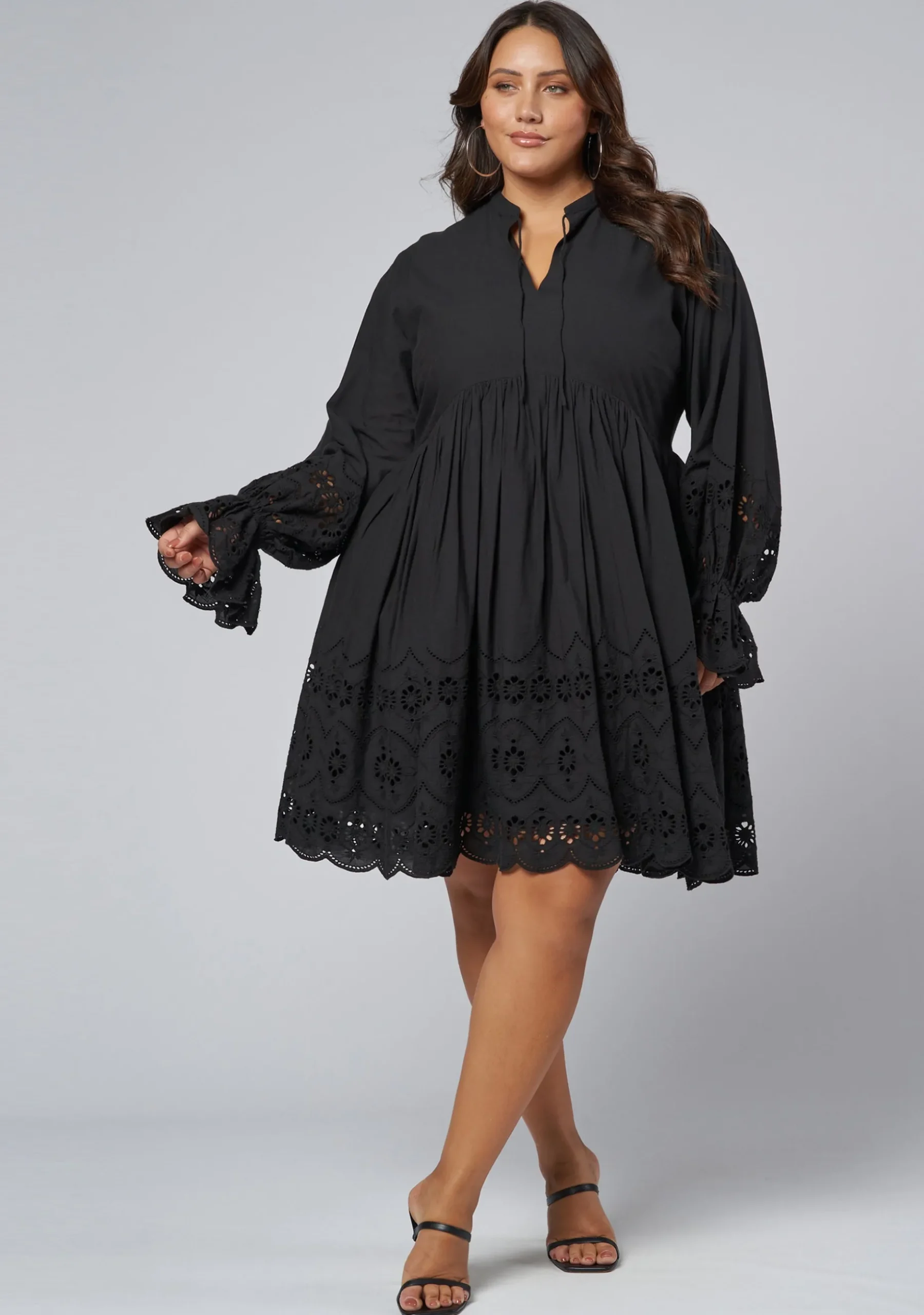 Heartless Broderie Mini Dress
