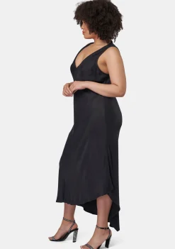 Hell & Back Asymmetric Midi Dress