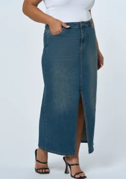 Hype Denim Maxi Skirt
