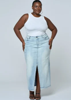 Hype Denim Maxi Skirt