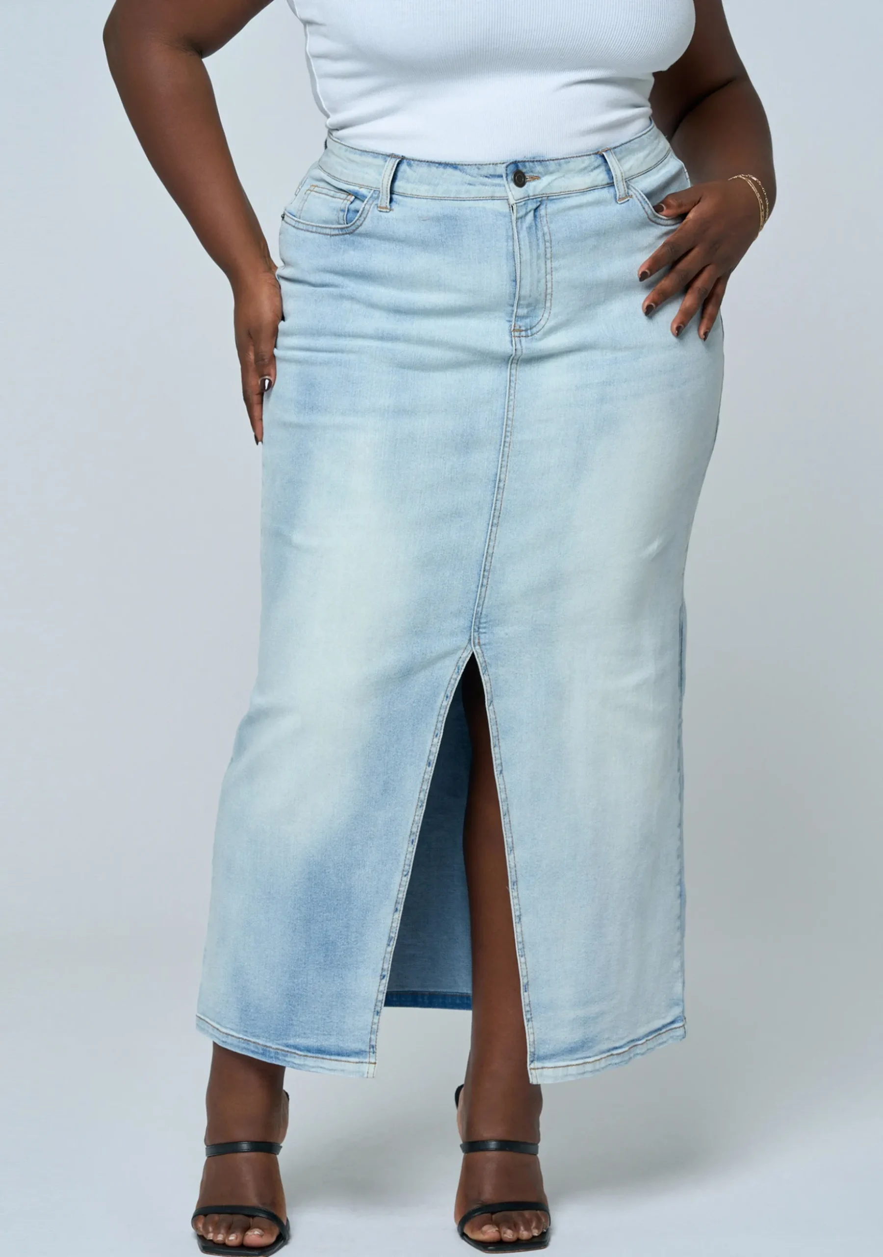 Hype Denim Maxi Skirt