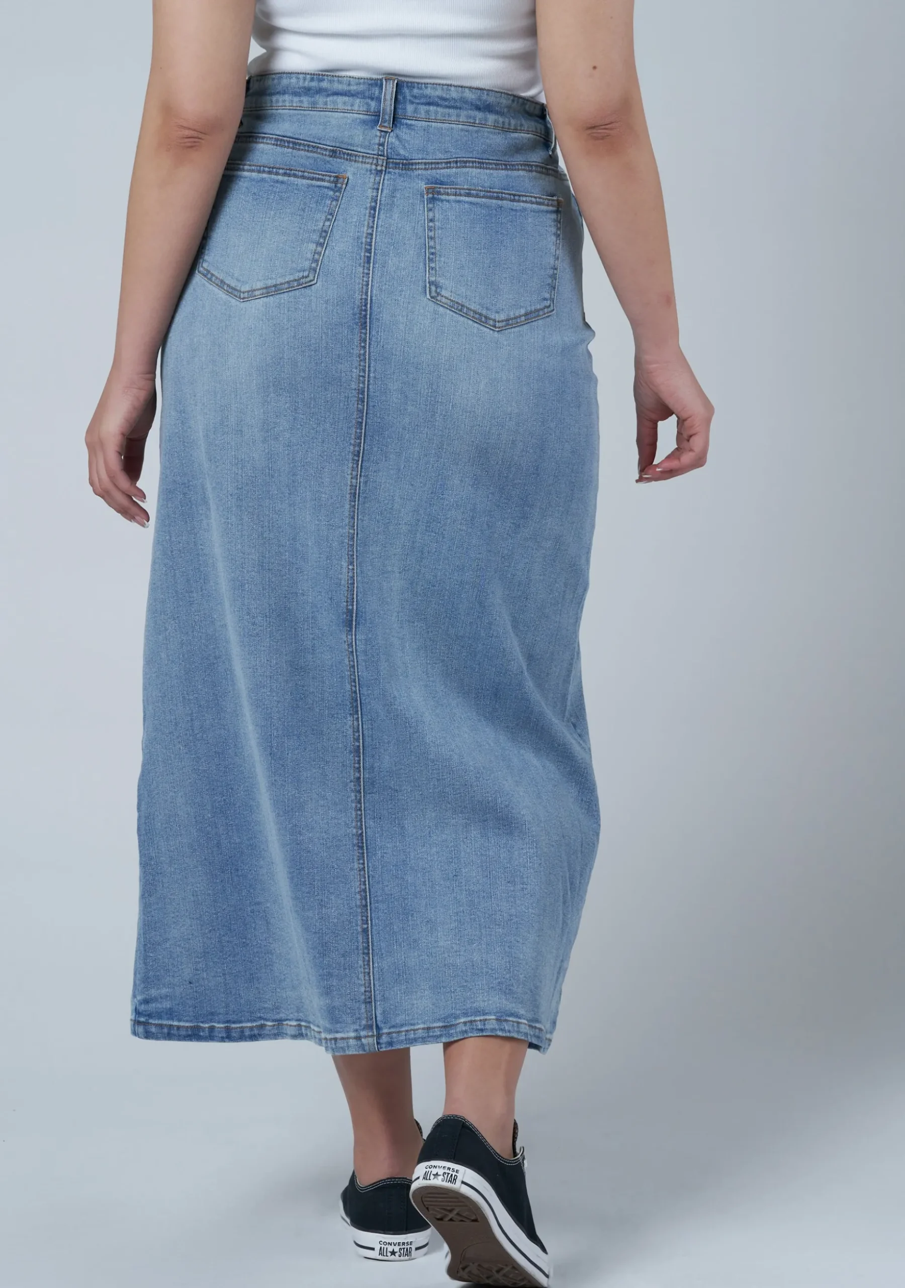 Hype Denim Maxi Skirt