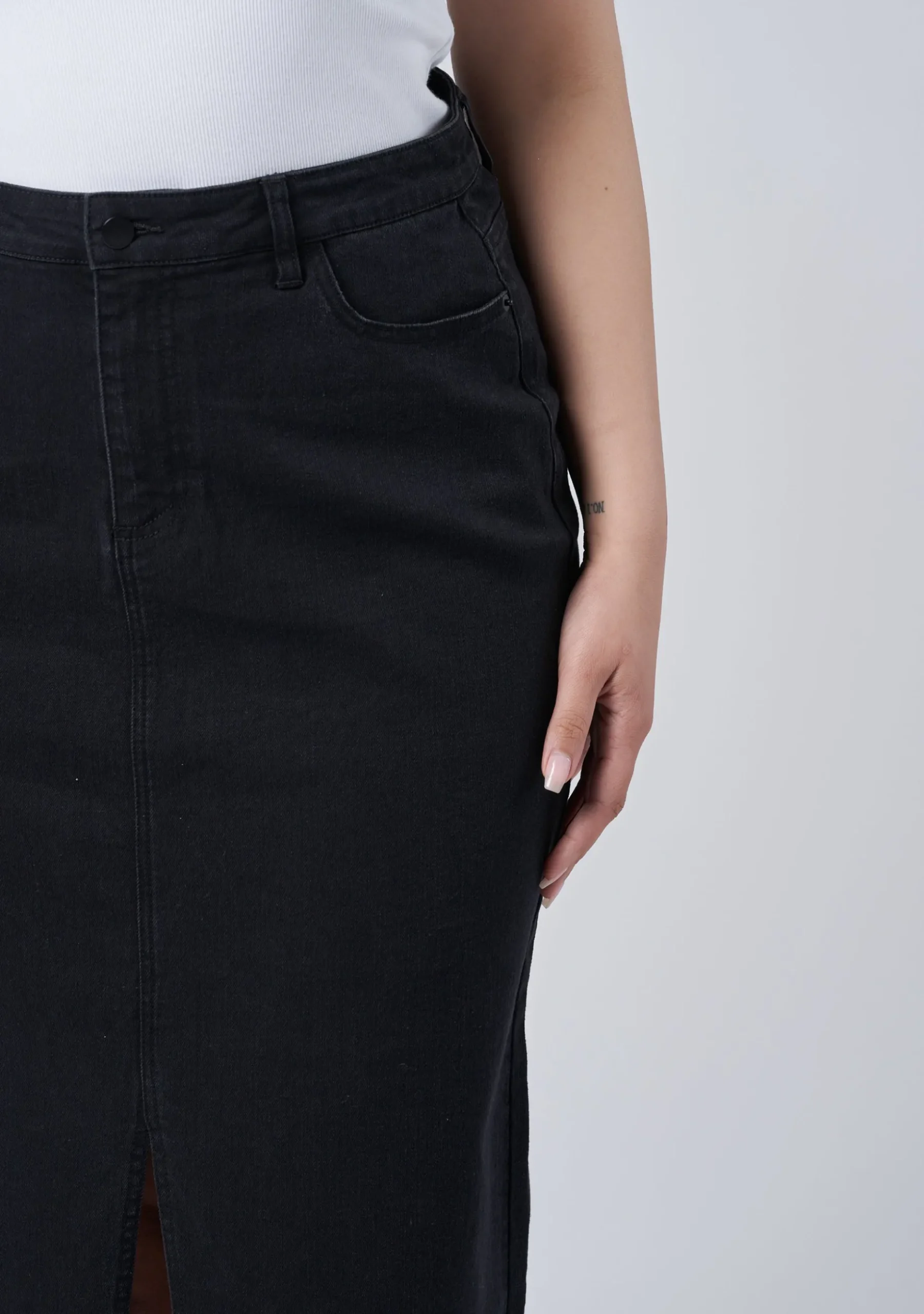 Hype Denim Maxi Skirt