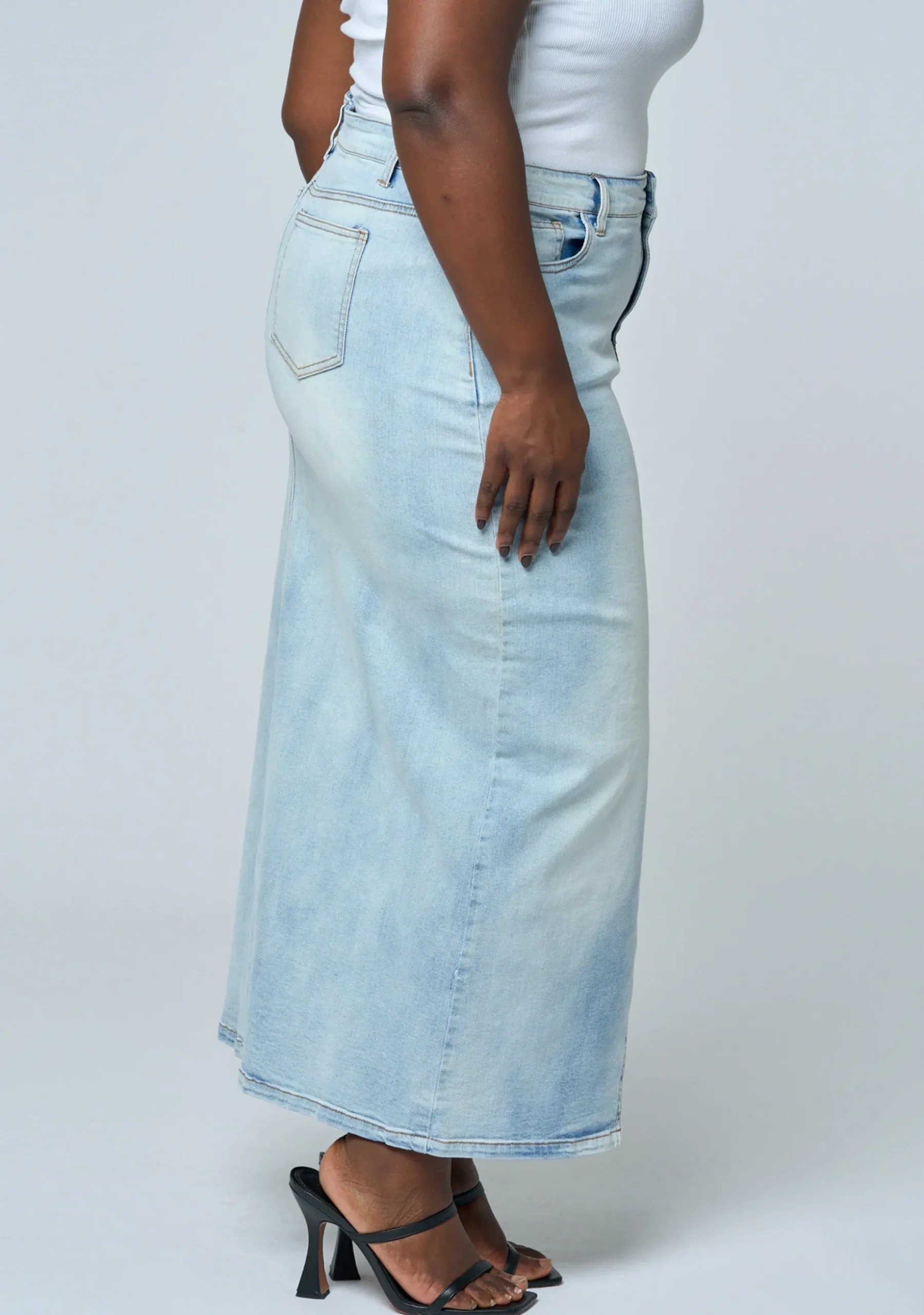 Hype Denim Maxi Skirt