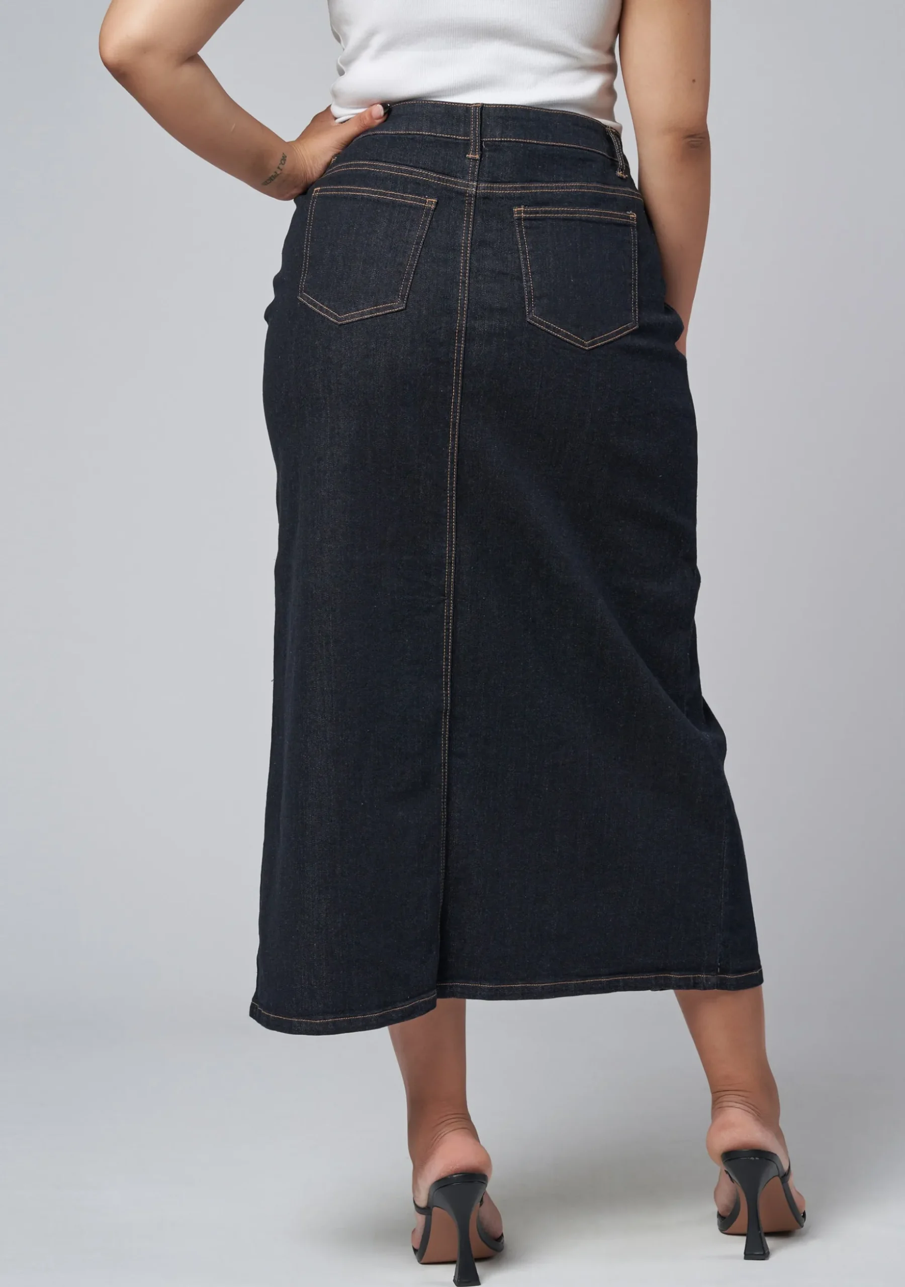 Hype Denim Maxi Skirt