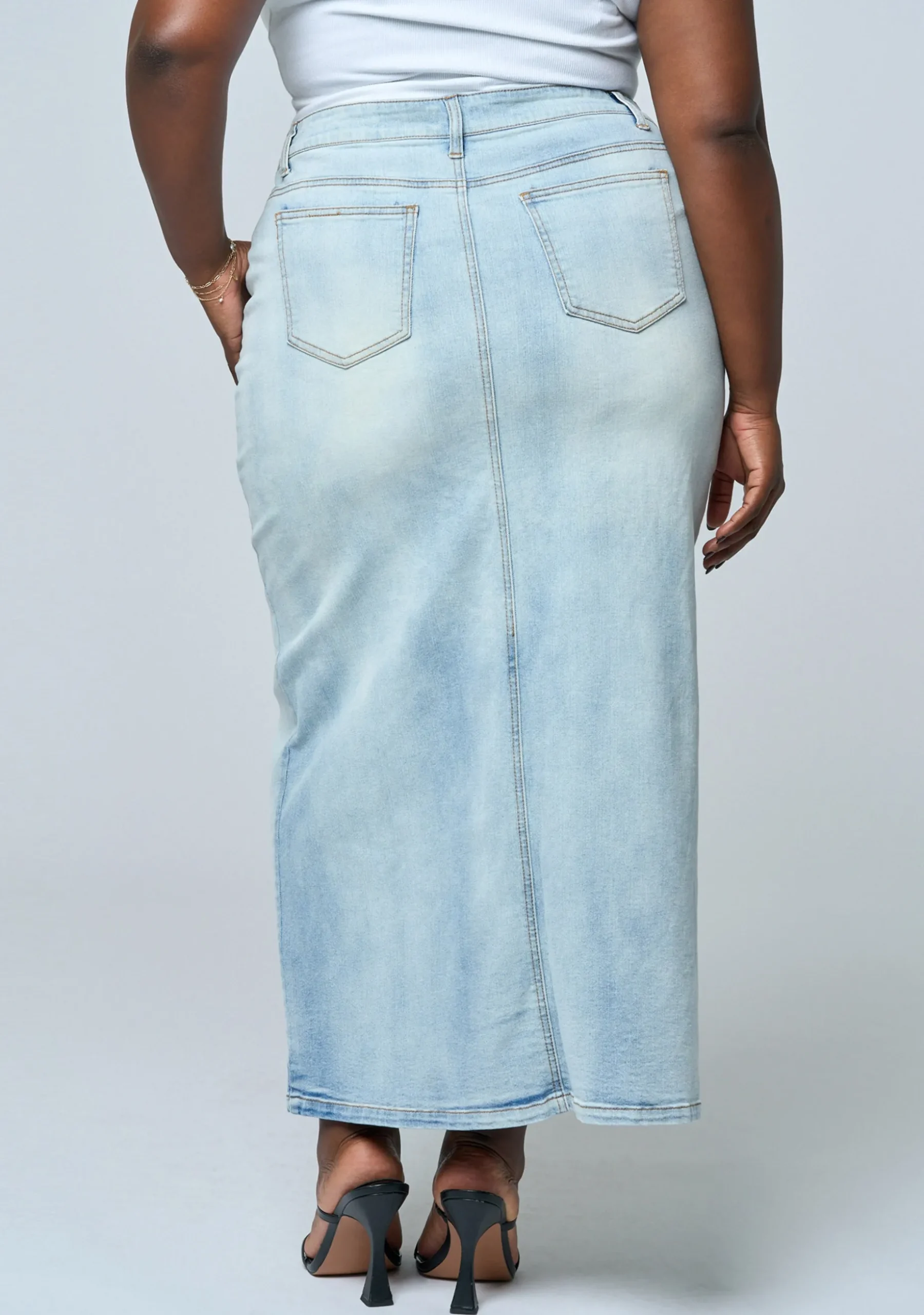 Hype Denim Maxi Skirt