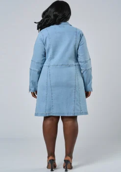 In My Head Denim Mini Dress