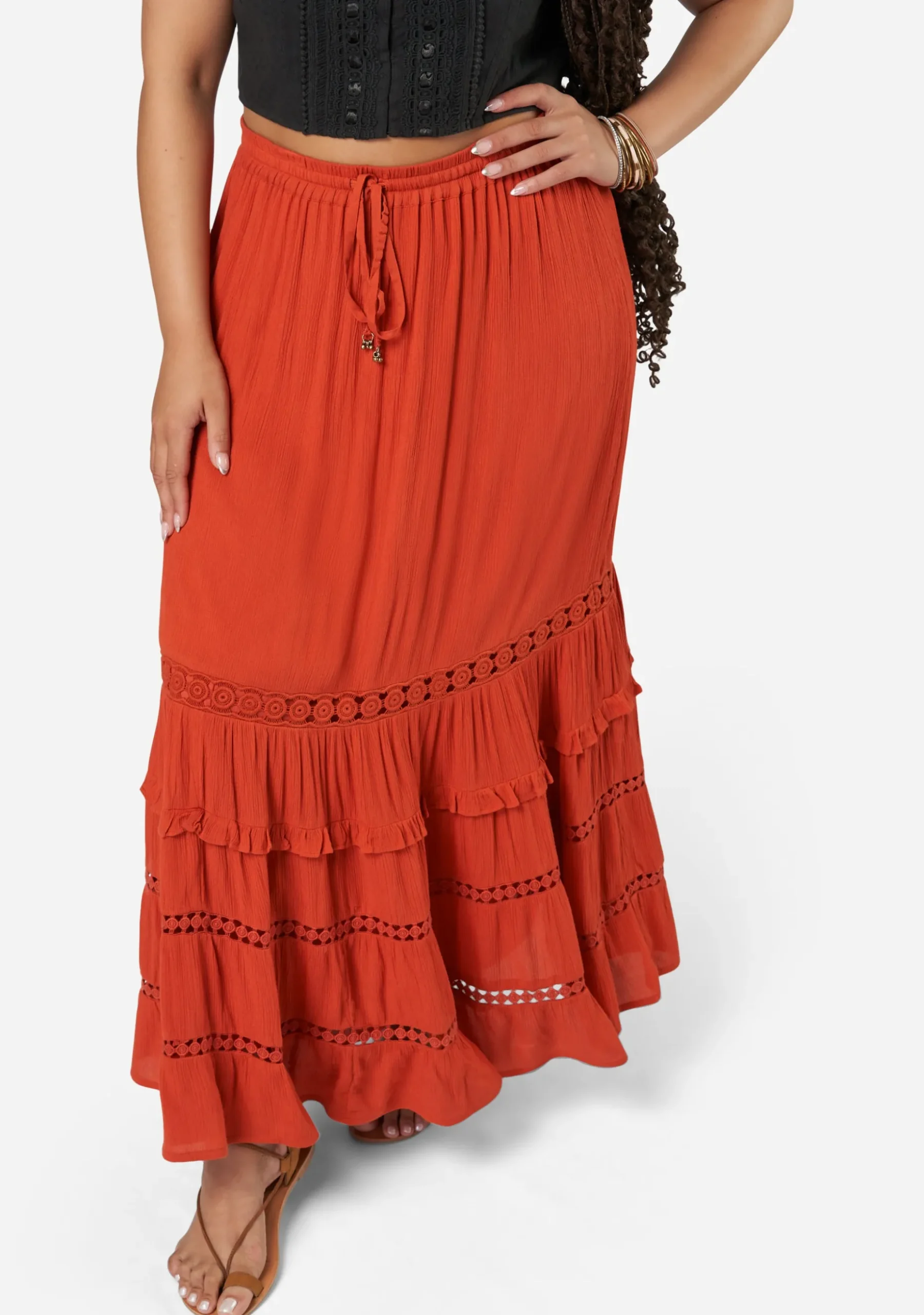 Inhale Maxi Skirt