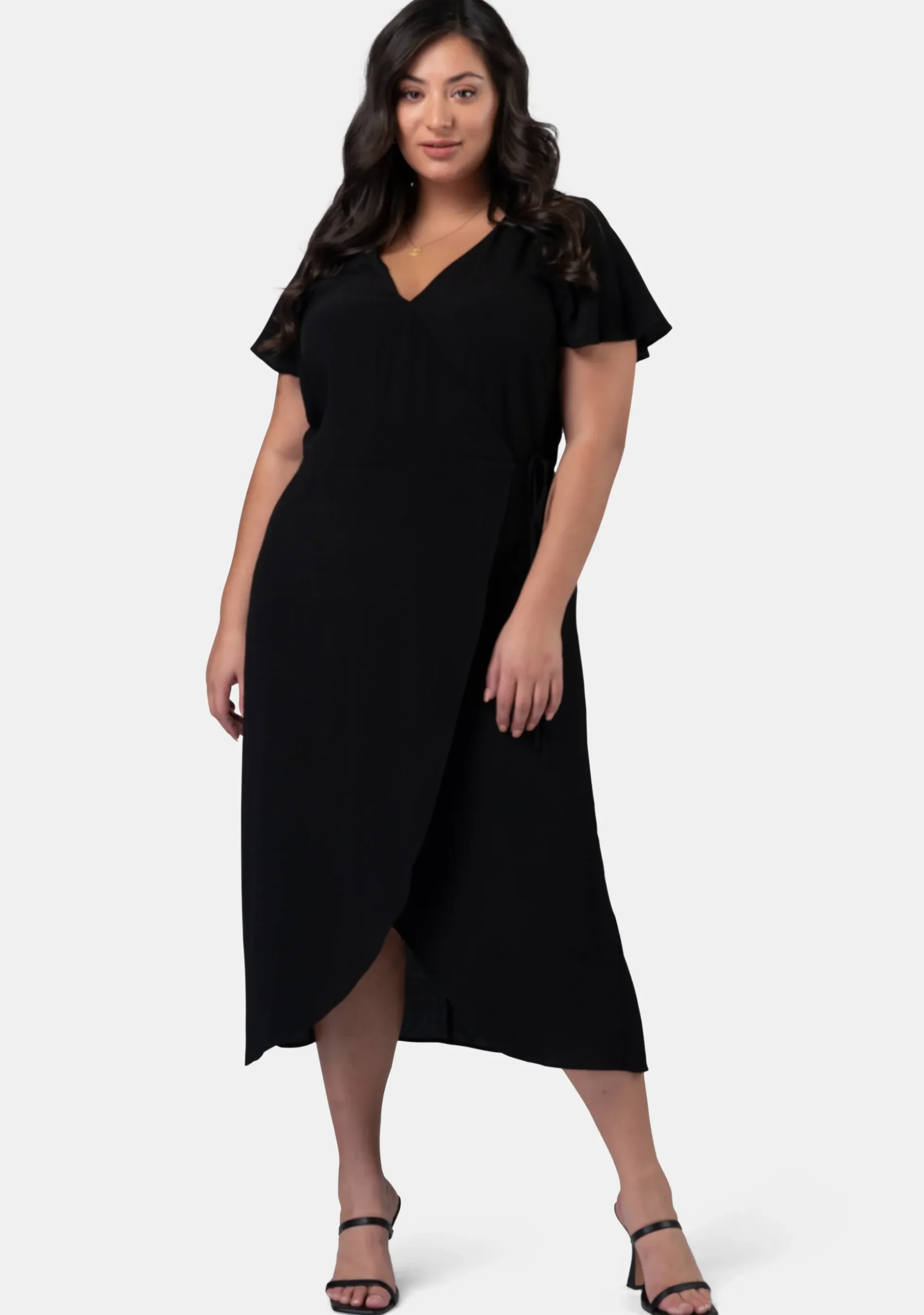 Irene Wrap Midi Dress