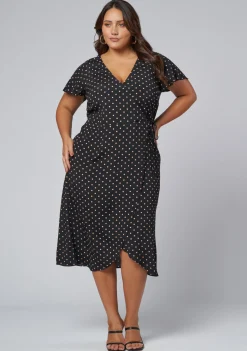 Irene Wrap Midi Dress