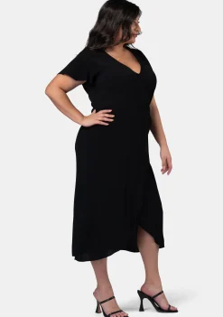 Irene Wrap Midi Dress