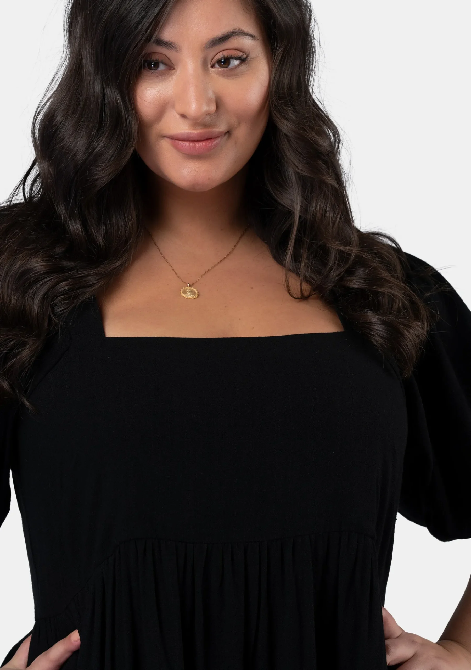 Isadora Balloon Sleeve Maxi Dress