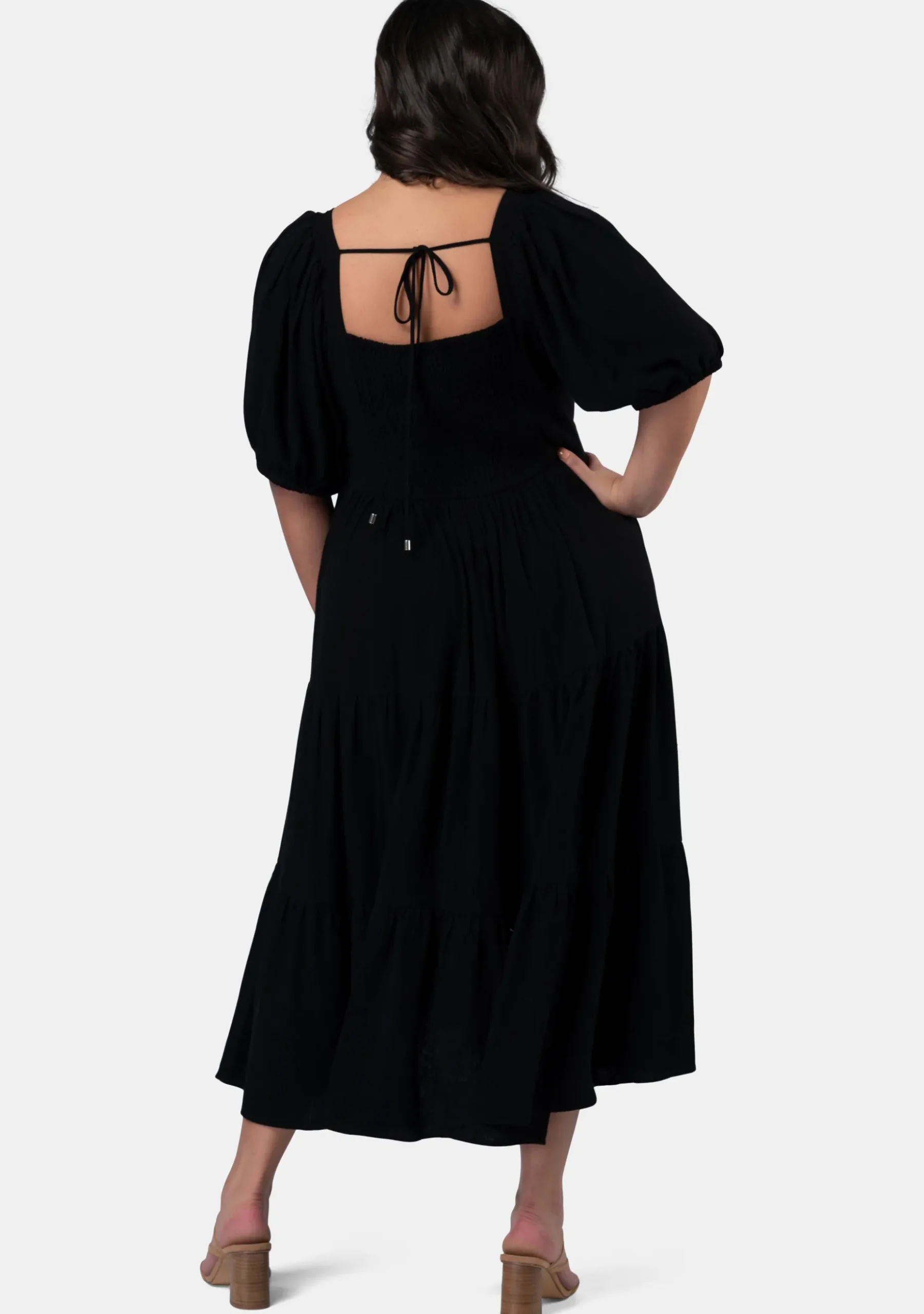 Isadora Balloon Sleeve Maxi Dress