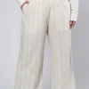 Issa Striped Linen Pants