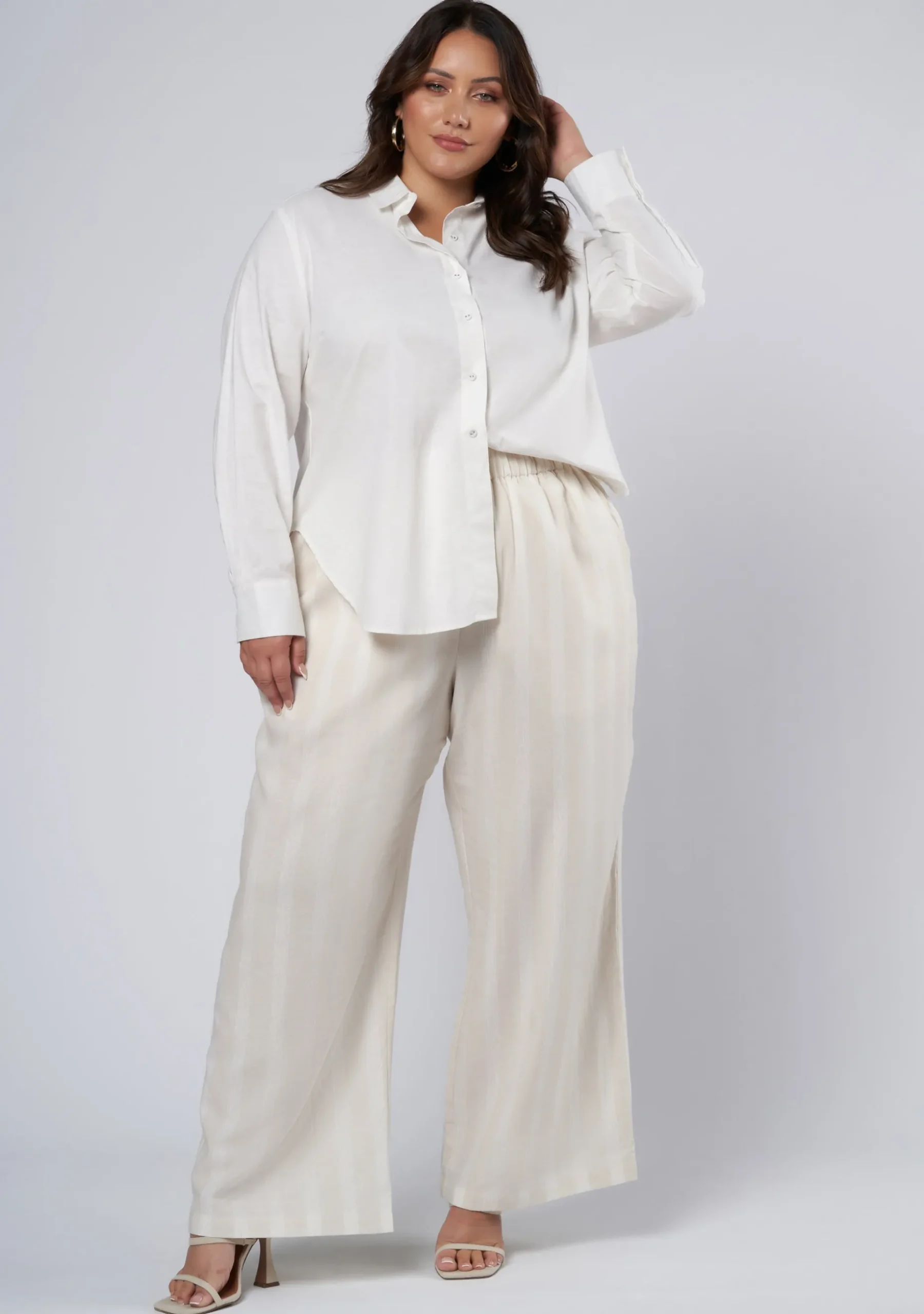 Issa Striped Linen Pants