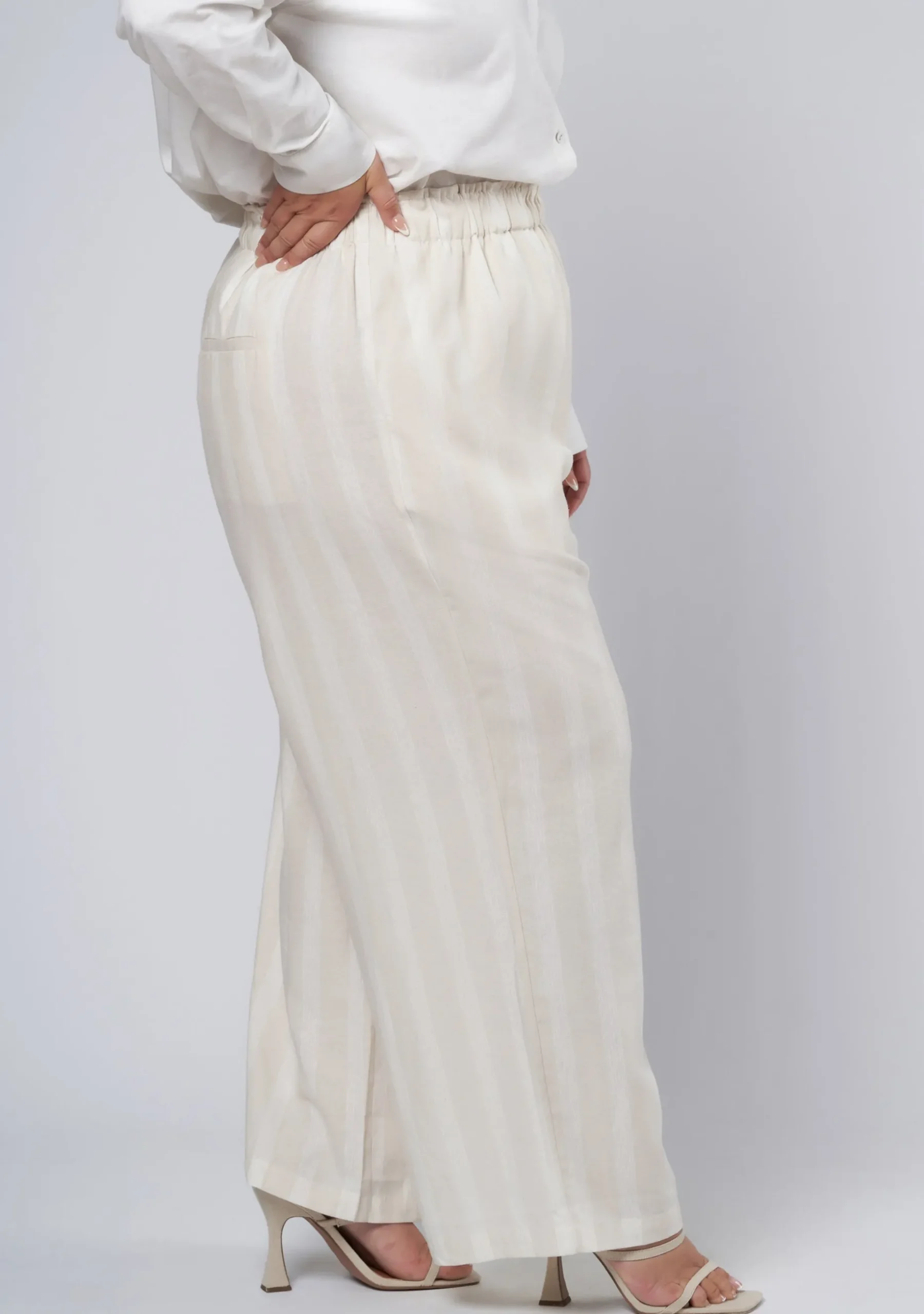 Issa Striped Linen Pants
