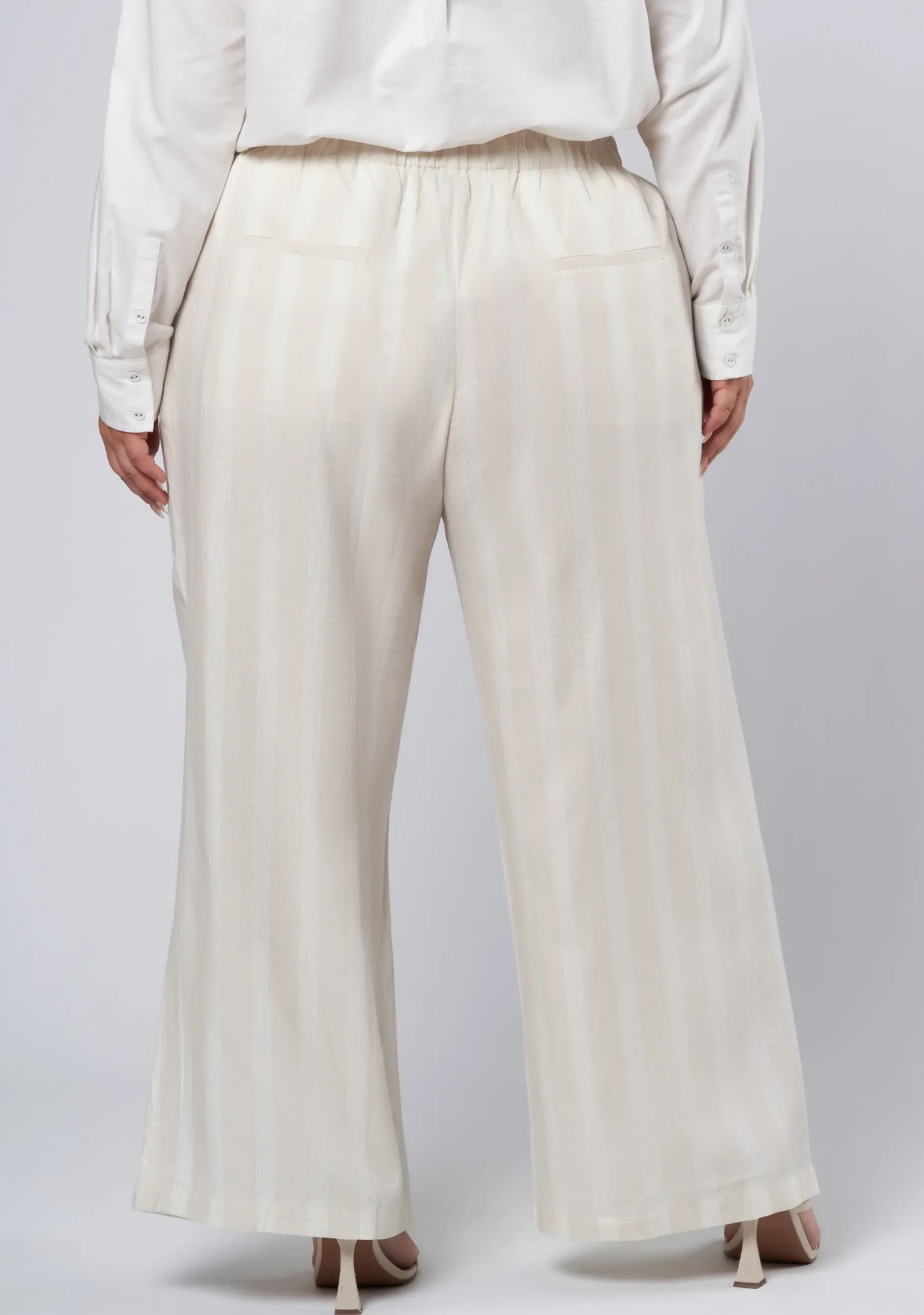 Issa Striped Linen Pants