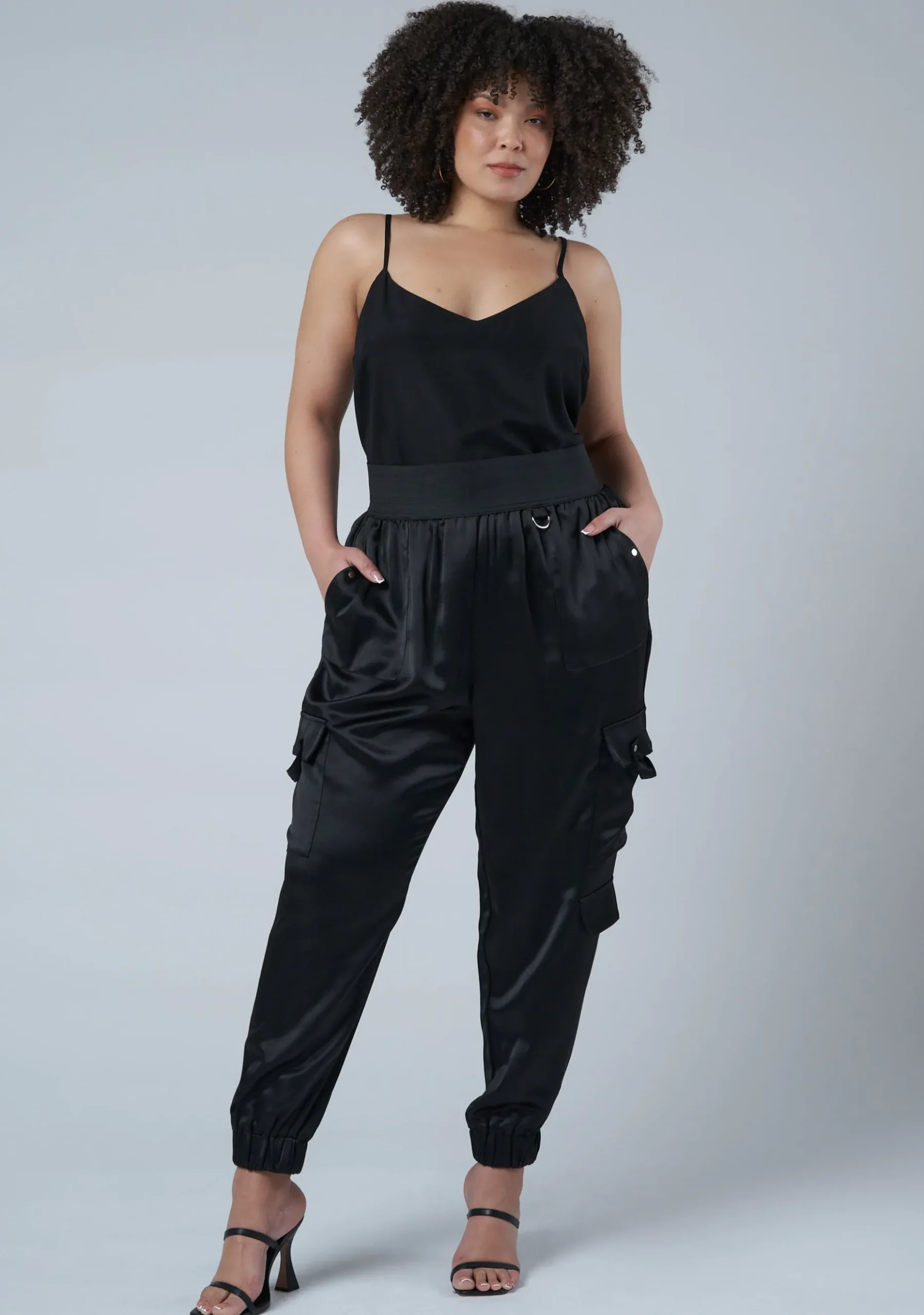 Jaded Satin Cargo Pants