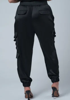 Jaded Satin Cargo Pants